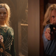 Morfydd Clark in LOTR: The Rings Of Power; Jamie Lee Curtis in Halloween Ends